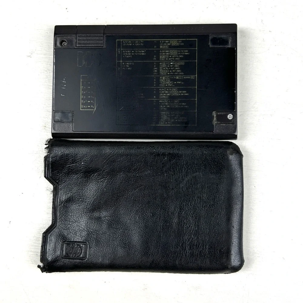 HP Vintage Calculator with Case